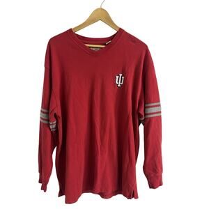 Vintage Indiana Hoosiers IU V Neck Sweatshirt Collegiate Vesi Sportswear